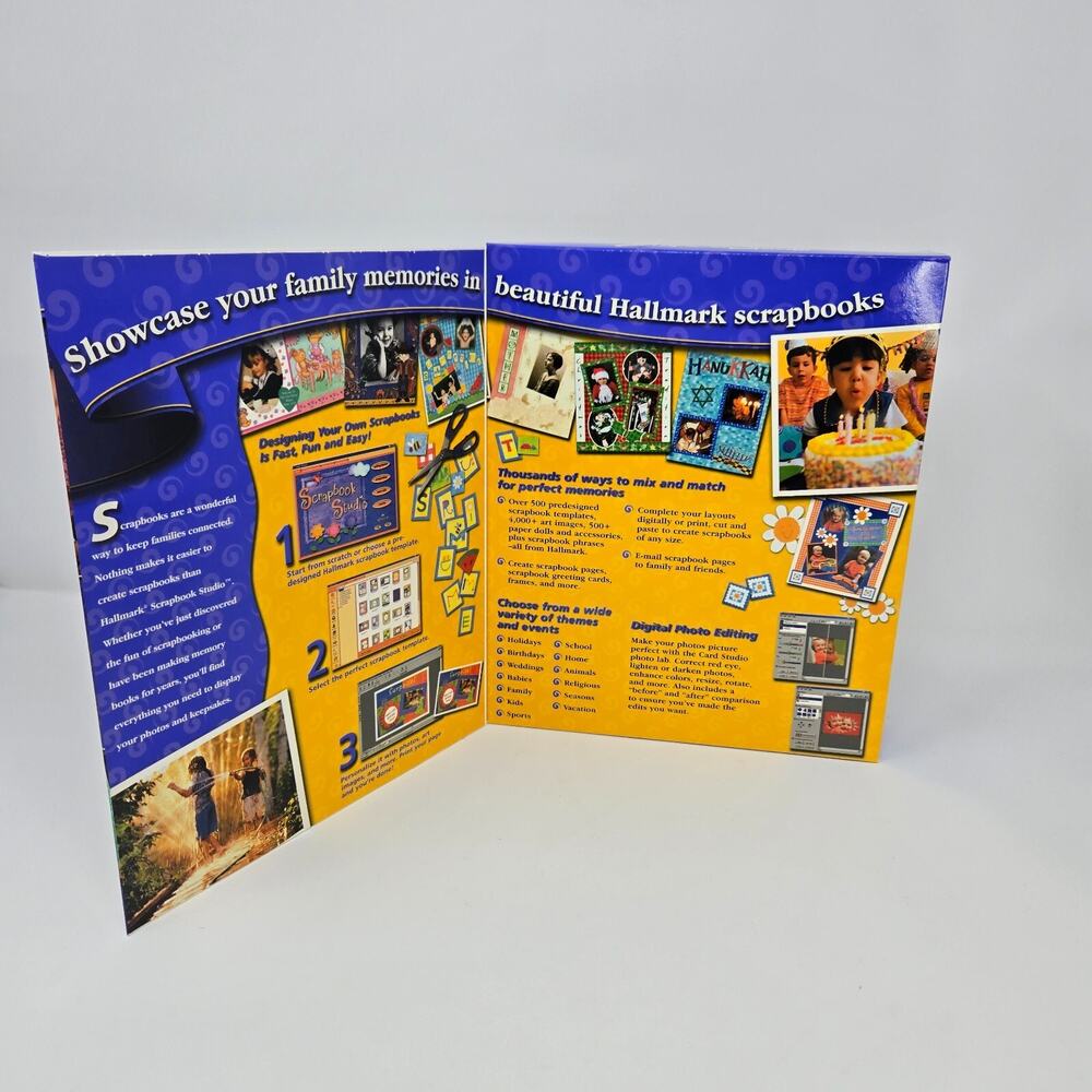 Hallmark Scrapbook Studio 2001 Windows 95 98 XP Sealed CD-ROM Original Box - Picture 8 of 14